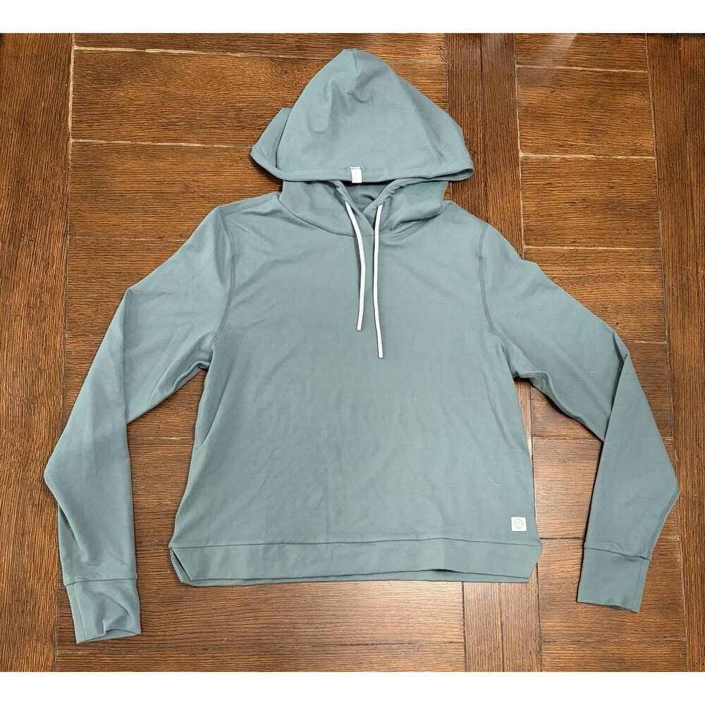 Rhoback Tempo Performance Hoodie Womens S Green Golf Casual